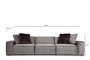 Atelier Del Sofa Lego 3 Seater Gris